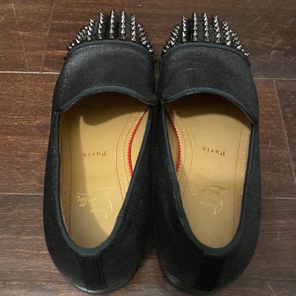 MENS CHRISTIAN LOUBOUTIN SPOOKY SPIKED LOAFERS!! main image 4